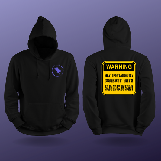 "Warning Sarcasm" Unisex Heavy Blend Hooded Sweatshirt