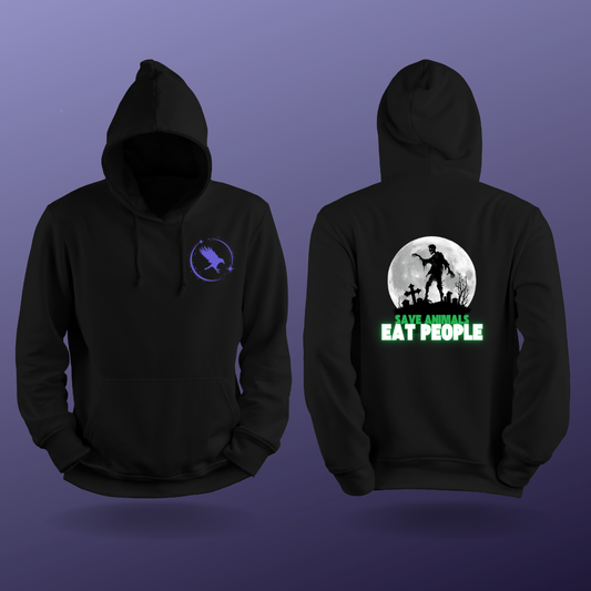 "Save Animals, Eat People" Unisex Heavy Blend Hooded Sweatshirt
