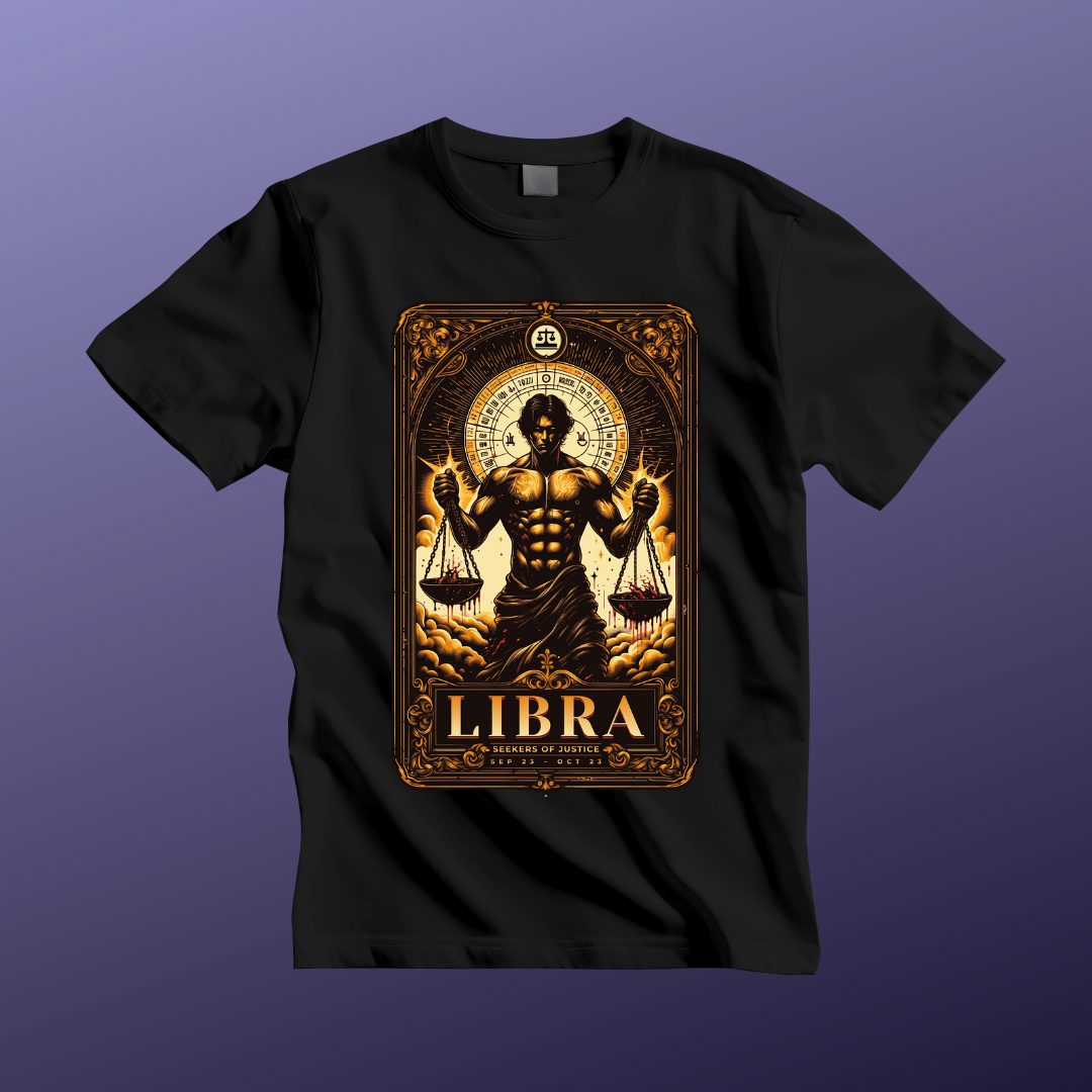 Libra Strenght Unisex Short Sleeve Tee - Astrology Shirt and Zodiac Gift