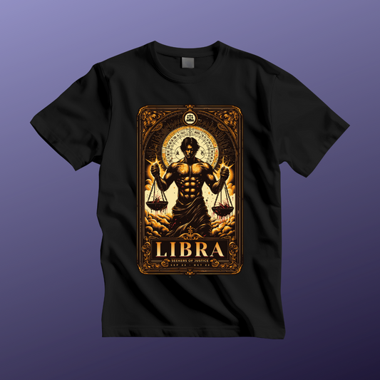 Libra Strenght Unisex Short Sleeve Tee - Astrology Shirt and Zodiac Gift