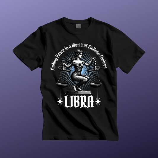 Libra Peace Unisex Short Sleeve Tee - Astrology Shirt and Zodiac Gift