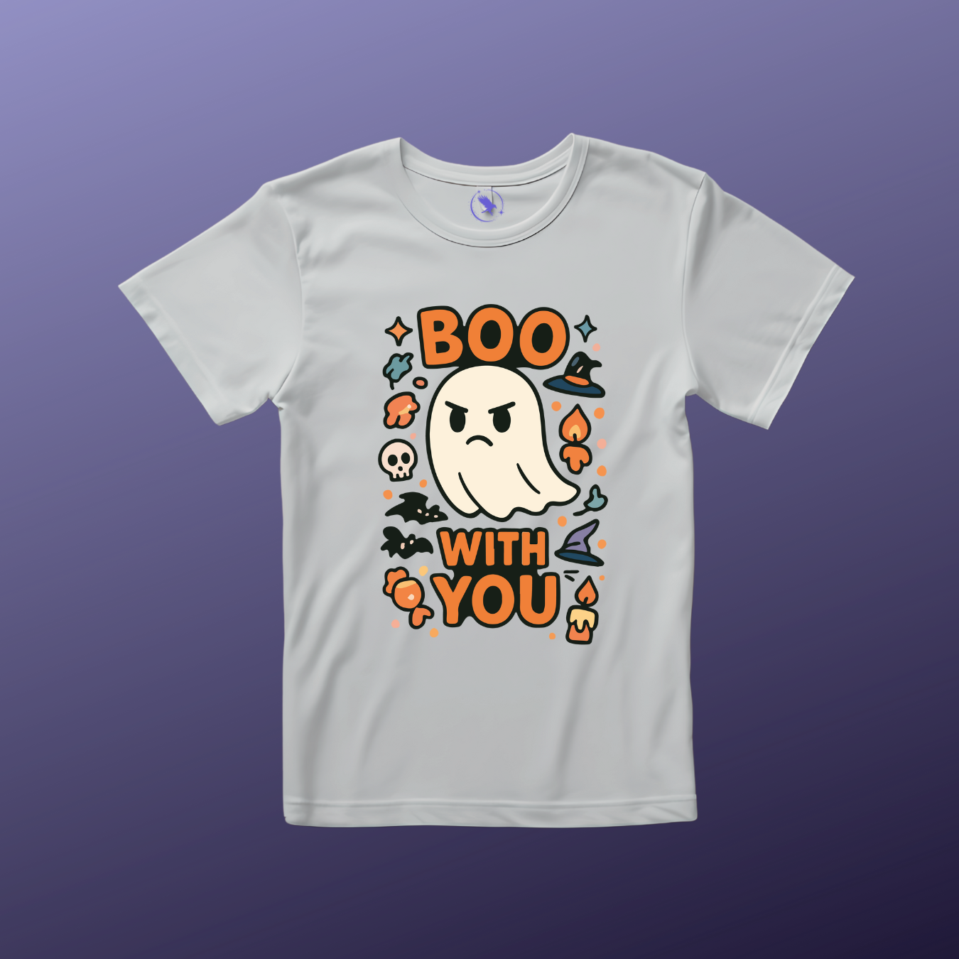 'Boo With You' Ghost Vibing Unisex T-Shirt - Funny Halloween Cute Apparel