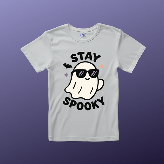 'Stay Spooky' Ghost Vibing Unisex T-Shirt - Funny Halloween Cute Apparel