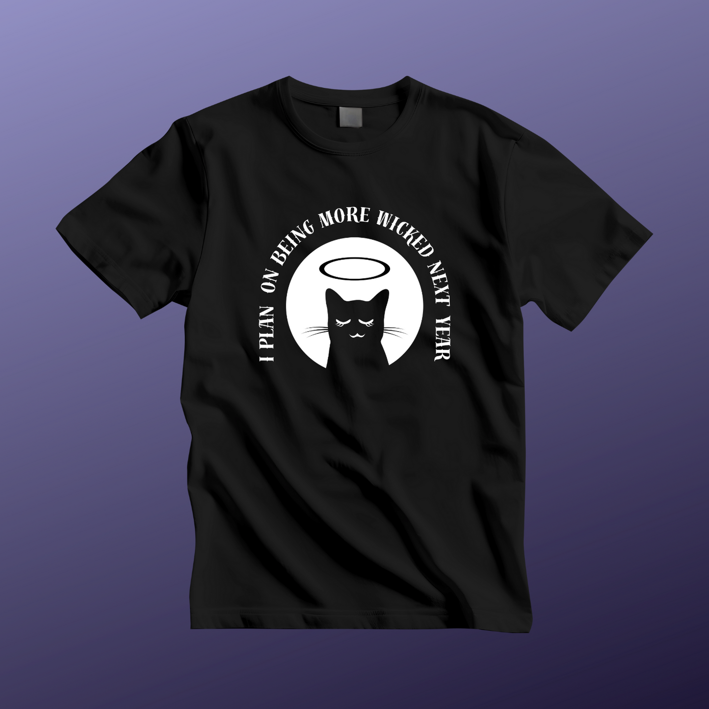 Wicked Cat Unisex Jersey Tee - Funny T-Shirt for Cat Lovers