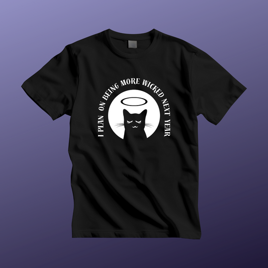 Wicked Cat Unisex Jersey Tee - Funny T-Shirt for Cat Lovers