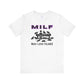 Cat Lover's MILF Tee - Unisex Jersey Short Sleeve T-Shirt, Funny Cat Shirt, Gift for Cat Moms, Pet Lover Apparel, Cute Animal Design