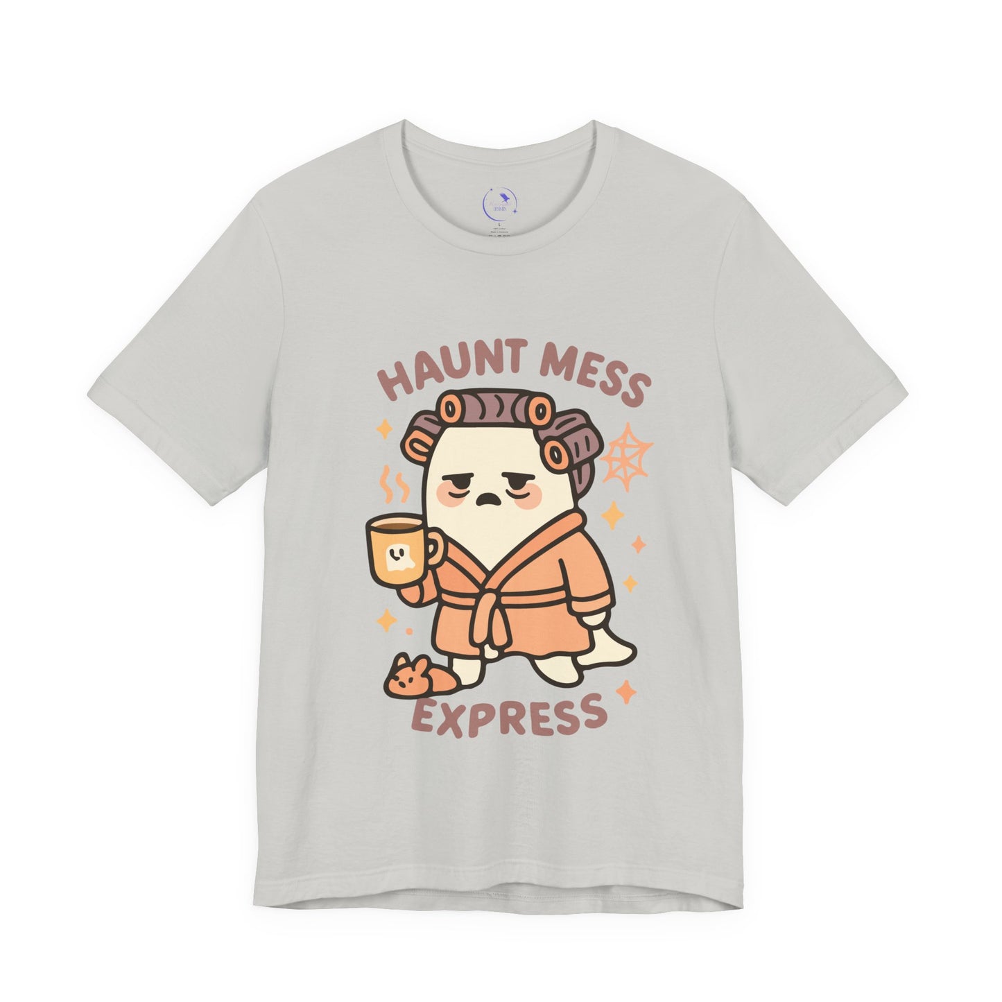 'Haunt Mess Express' Ghost Vibing Unisex T-Shirt - Funny Halloween Cute Apparel