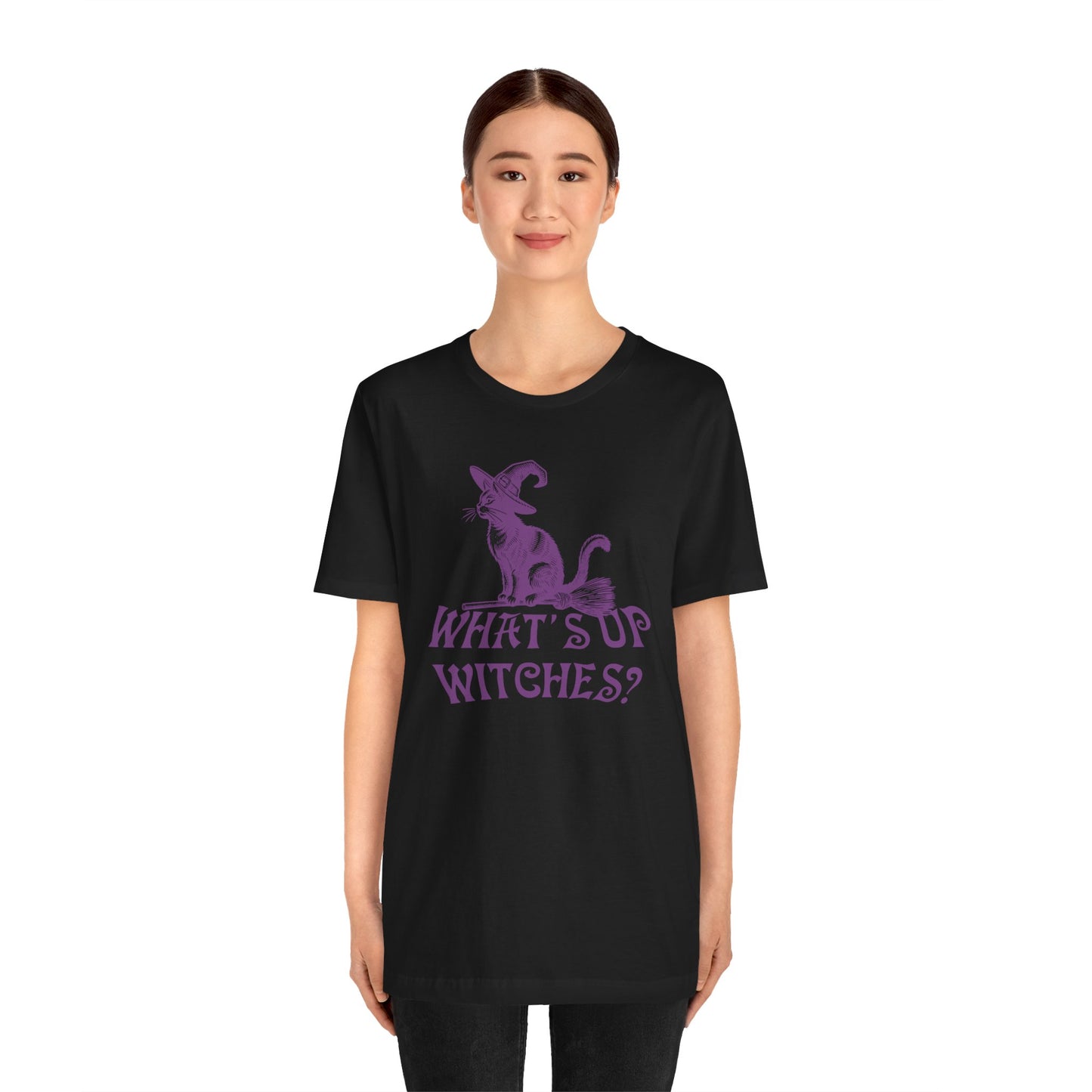 Halloween Cat T-Shirt, Witches Tee -  Unisex Halloween Apparel, Gift for Cat Lovers, Fall Fashion