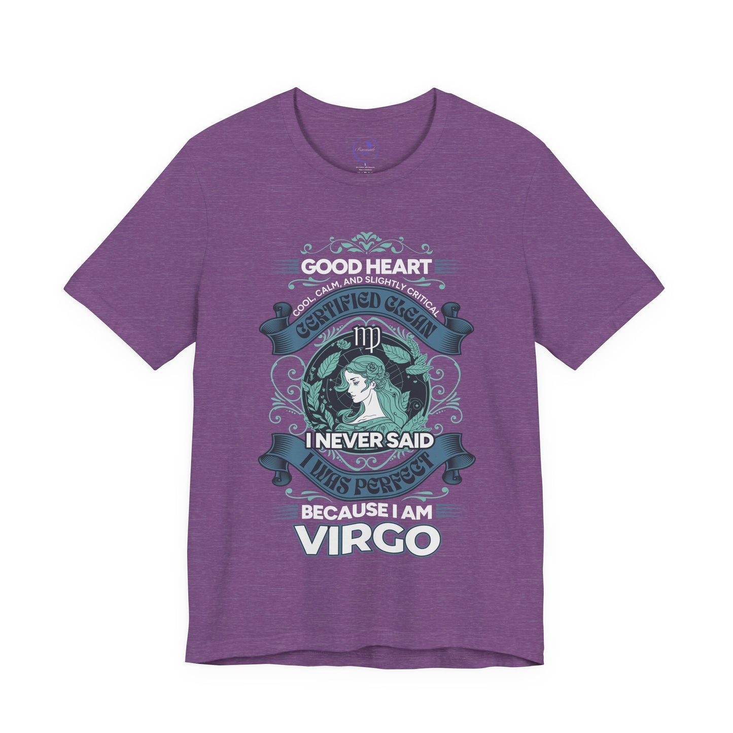 Virgo Heart Unisex Short Sleeve Tee - Astrology Shirt and Zodiac Gift