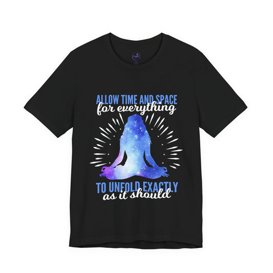 "Allow Time and Space" White - Unisex Jersey Short Sleeve Tee