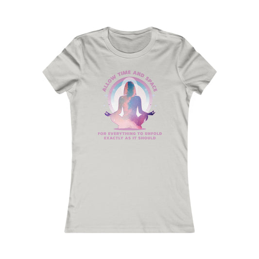 "Allow Time and Space" - Relaxed Fit Women's Meditation Tee