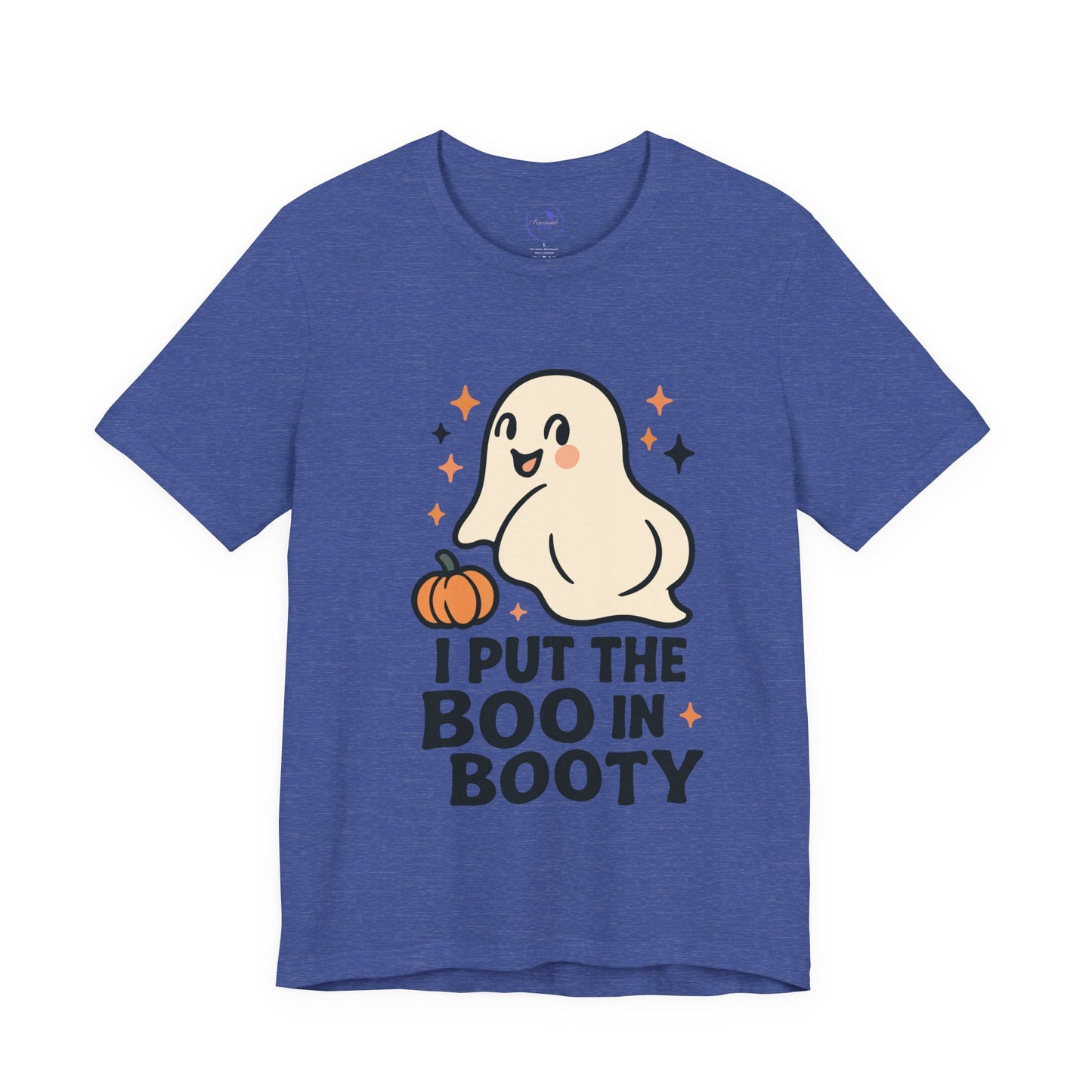'I Put The Boo In Booty' Ghost Vibing Unisex T-Shirt - Funny Halloween Cute Apparel