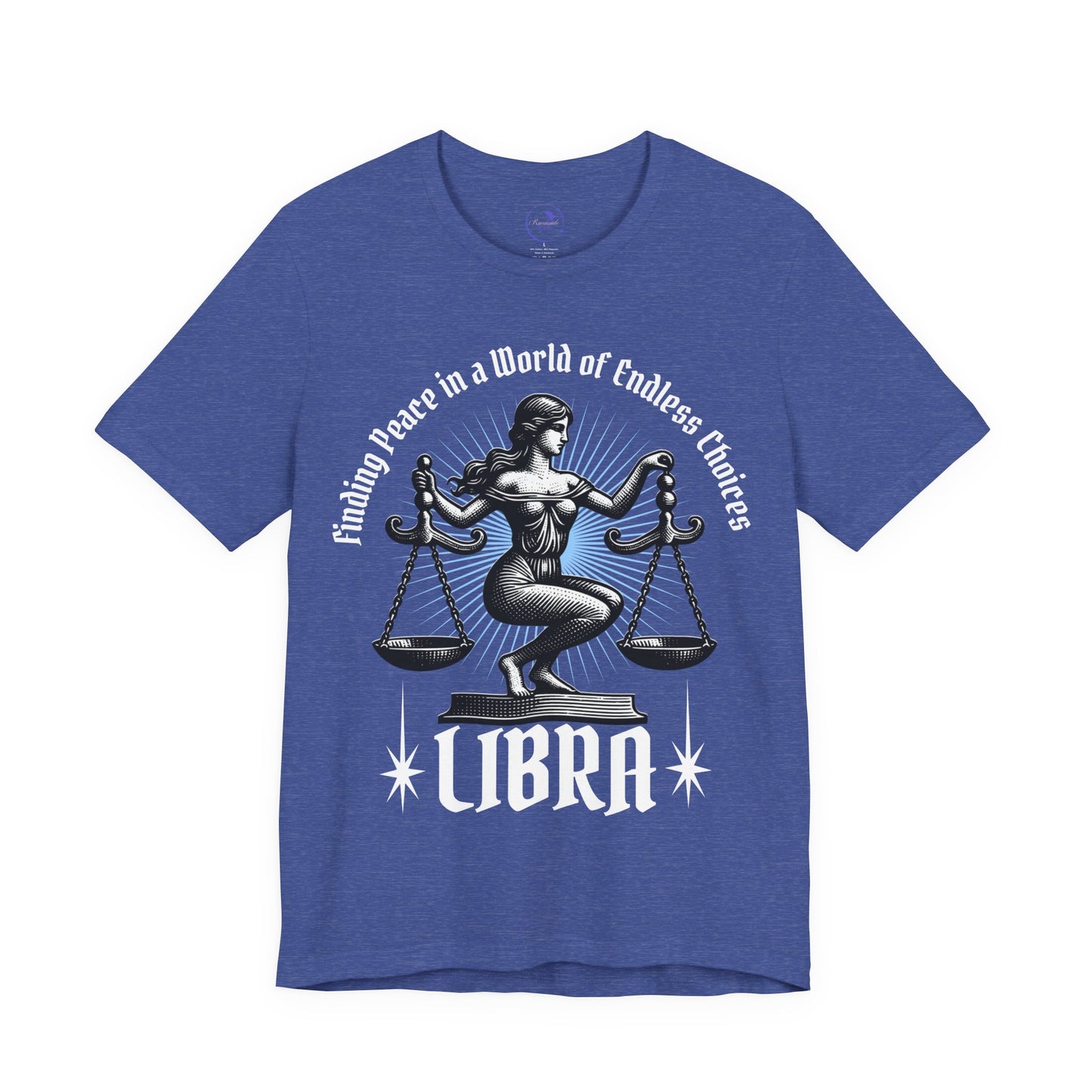 Libra Peace Unisex Short Sleeve Tee - Astrology Shirt and Zodiac Gift