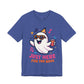 'Just Here For The Boos' Ghost Vibing Unisex T-Shirt - Funny Halloween Cute Apparel