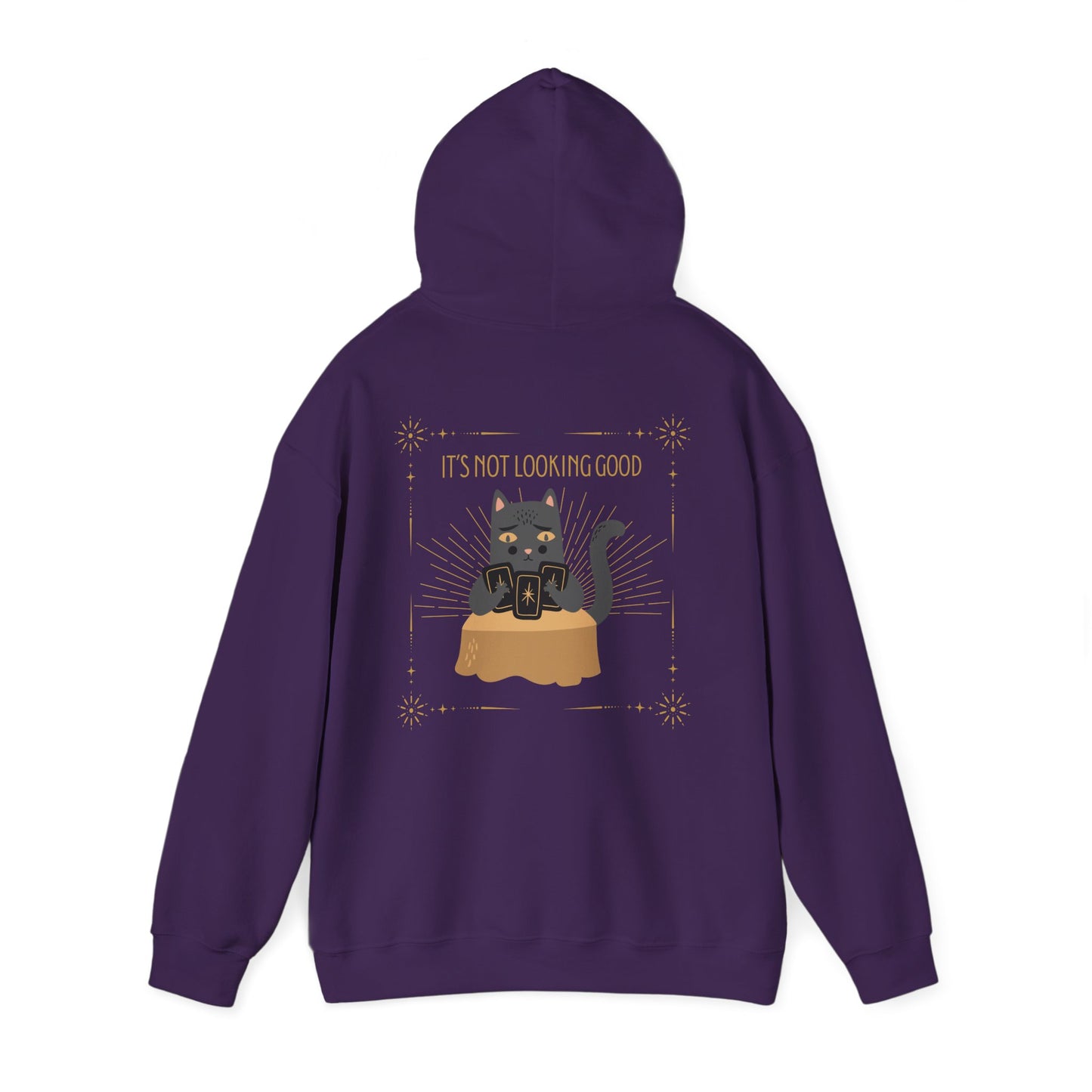 "Cat Card Reading" Unisex Heavy Blend Hooded Sweatshirt