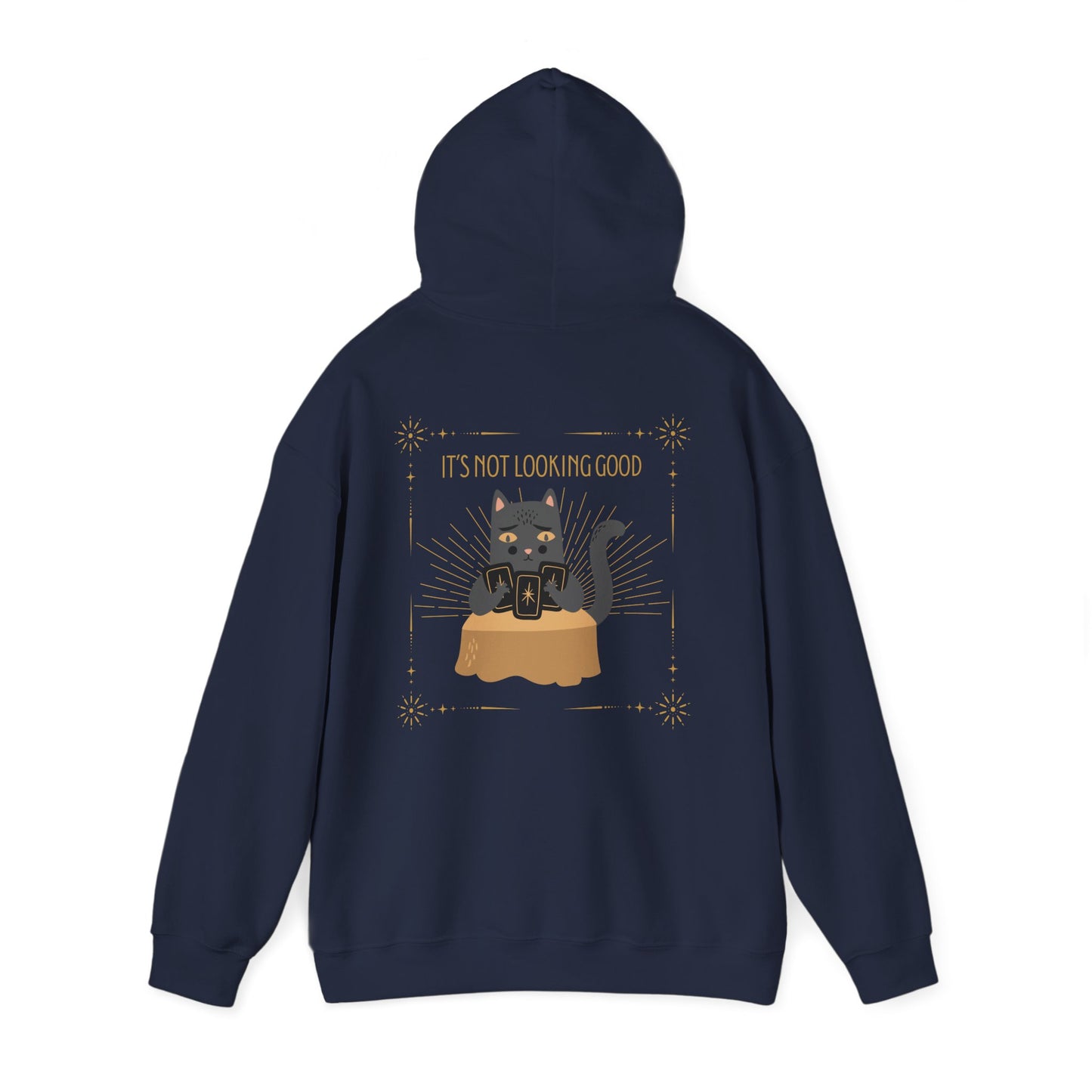 "Cat Card Reading" Unisex Heavy Blend Hooded Sweatshirt