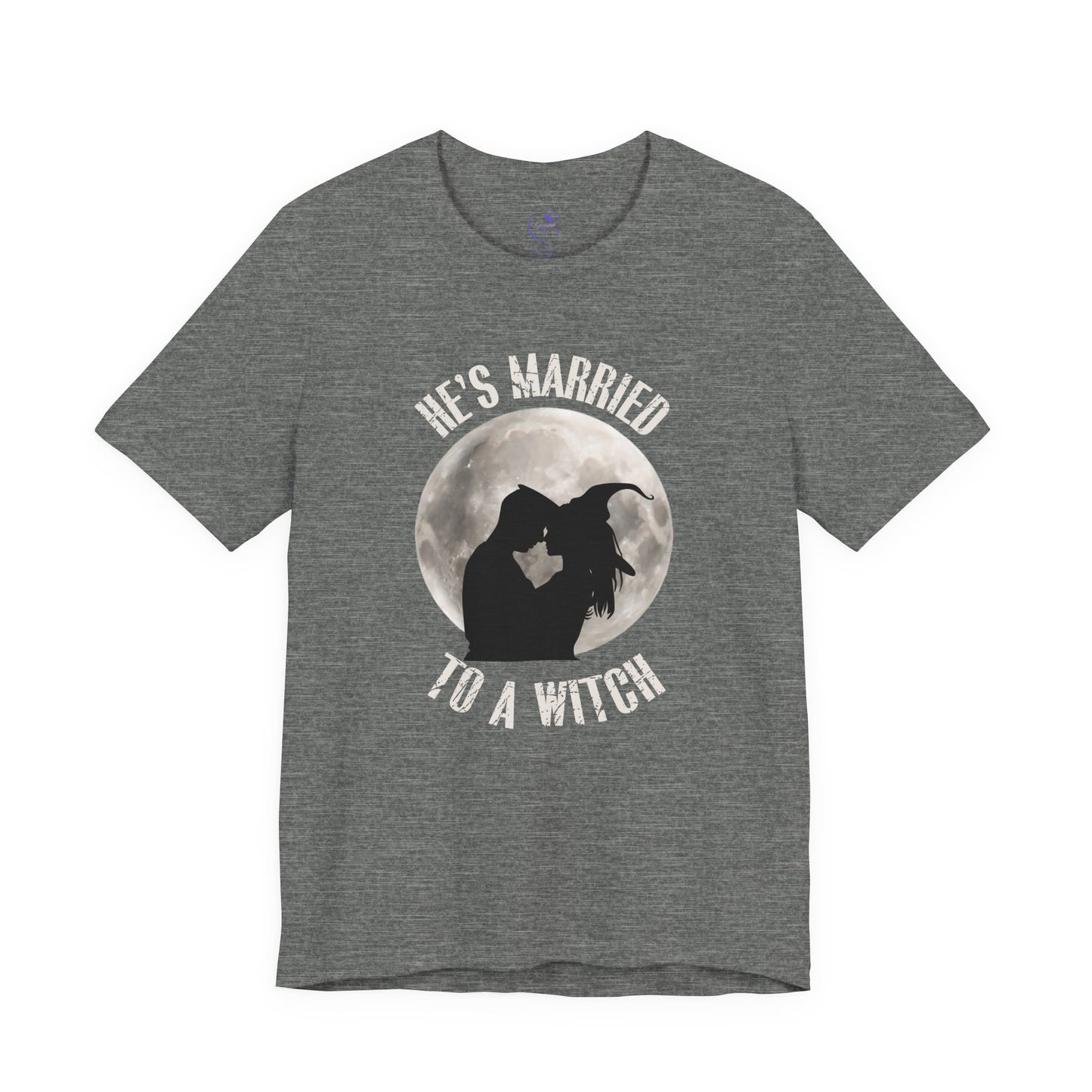 He's Married to a Witch Tee - Unisex Short Sleeve Graphic T-Shirt