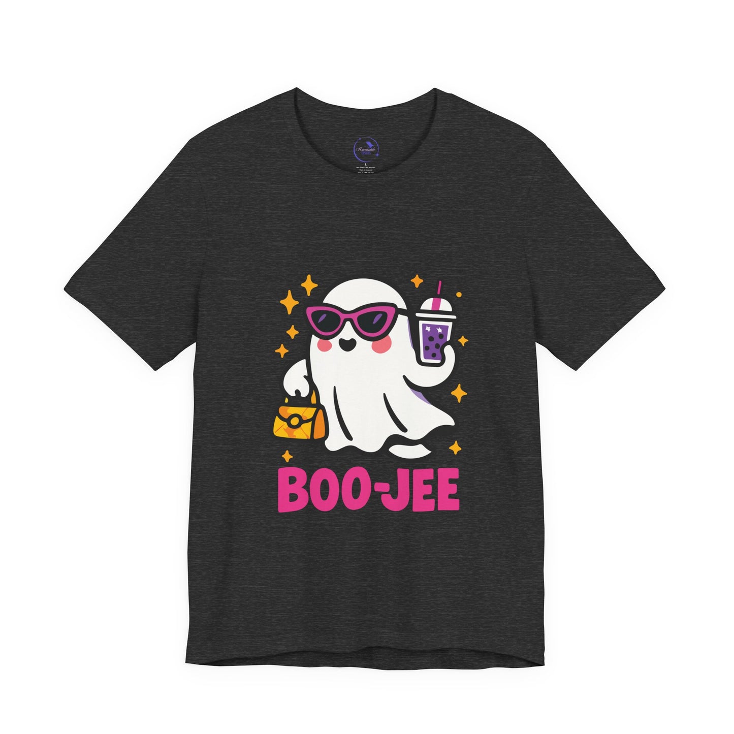 'Boo-Jee' Ghost Vibing Unisex T-Shirt - Funny Halloween Cute Apparel