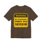 Funny Sarcasm Warning Tee - Unisex Jersey Short Sleeve Shirt
