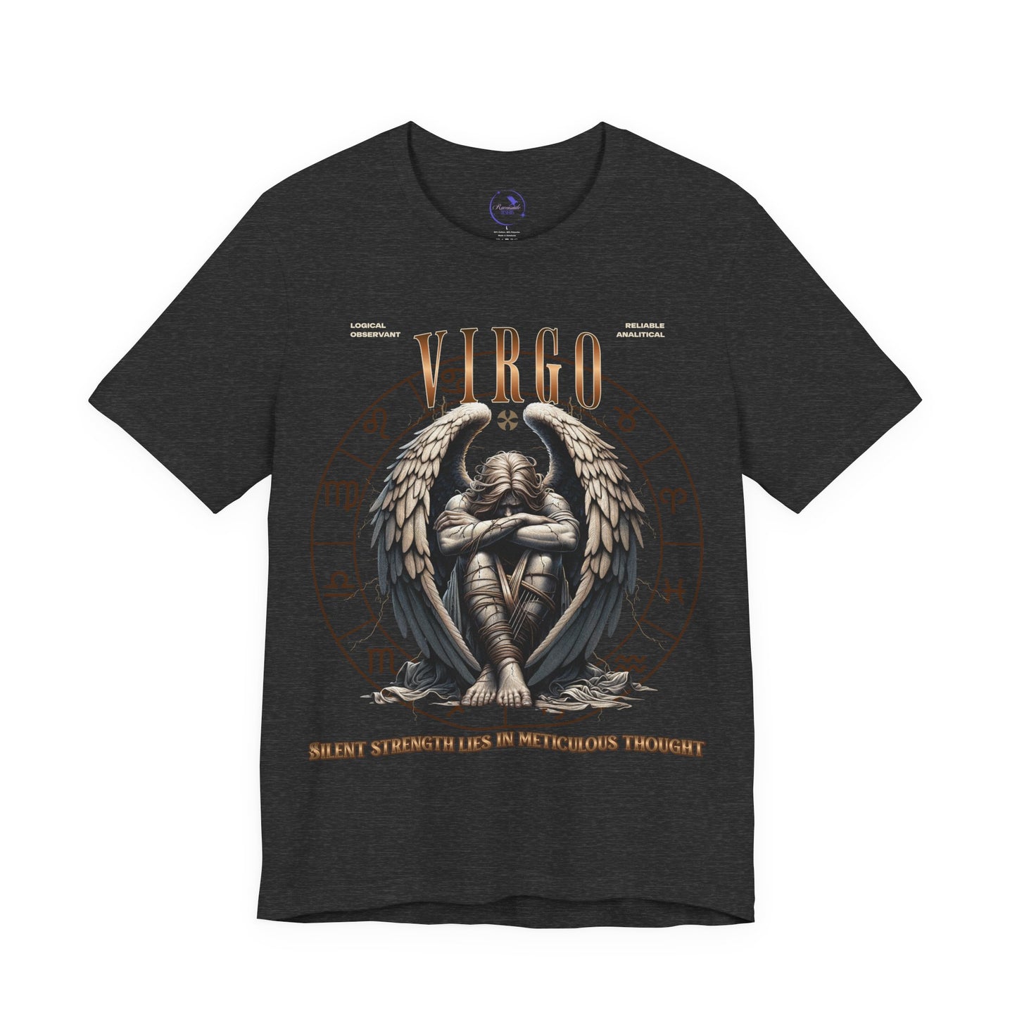 Virgo Marble Unisex Short Sleeve Tee - Astrology Shirt and Zodiac Gift