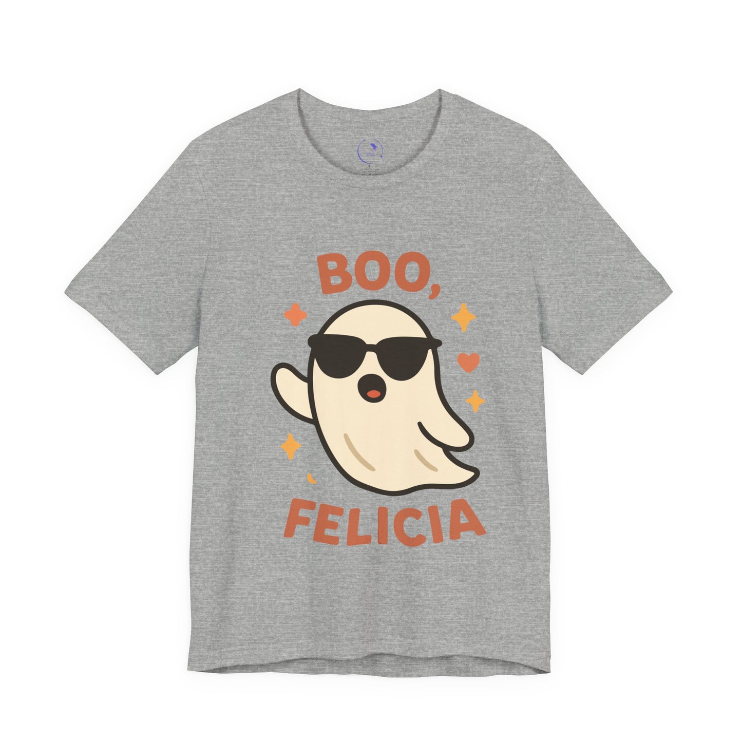 'Boo Felicia' Ghost Vibing Unisex T-Shirt - Funny Halloween Cute Apparel