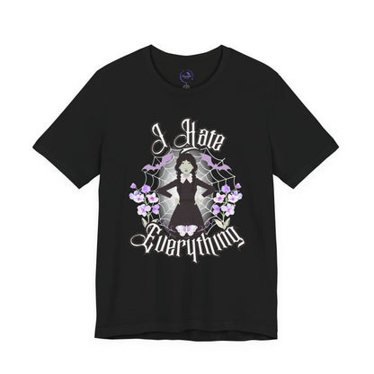 'I Hate Everything' Wednesday - Unisex Jersey T-Shirt | Ravensmile Designs