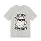 'Stay Spooky' Ghost Vibing Unisex T-Shirt - Funny Halloween Cute Apparel