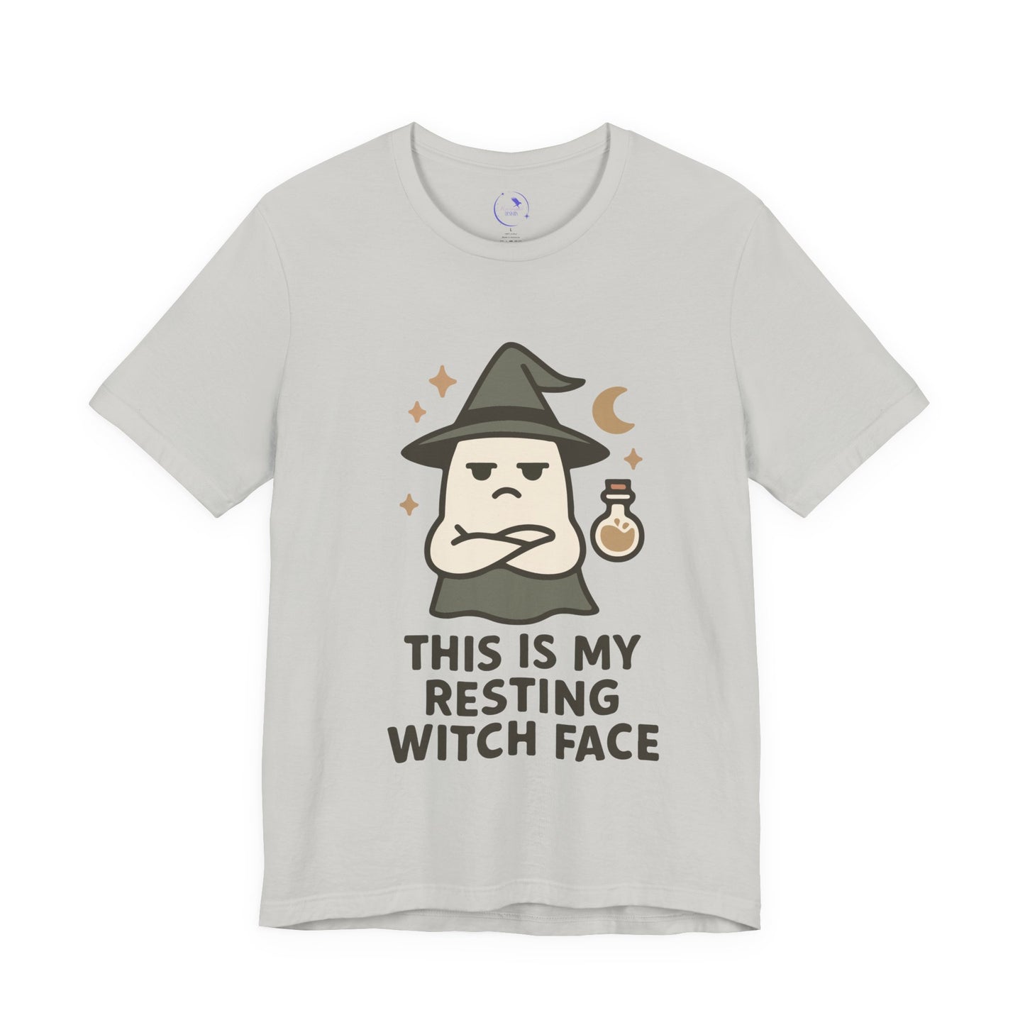 'Resting Witch Face' Ghost Vibing Unisex T-Shirt - Funny Halloween Cute Apparel