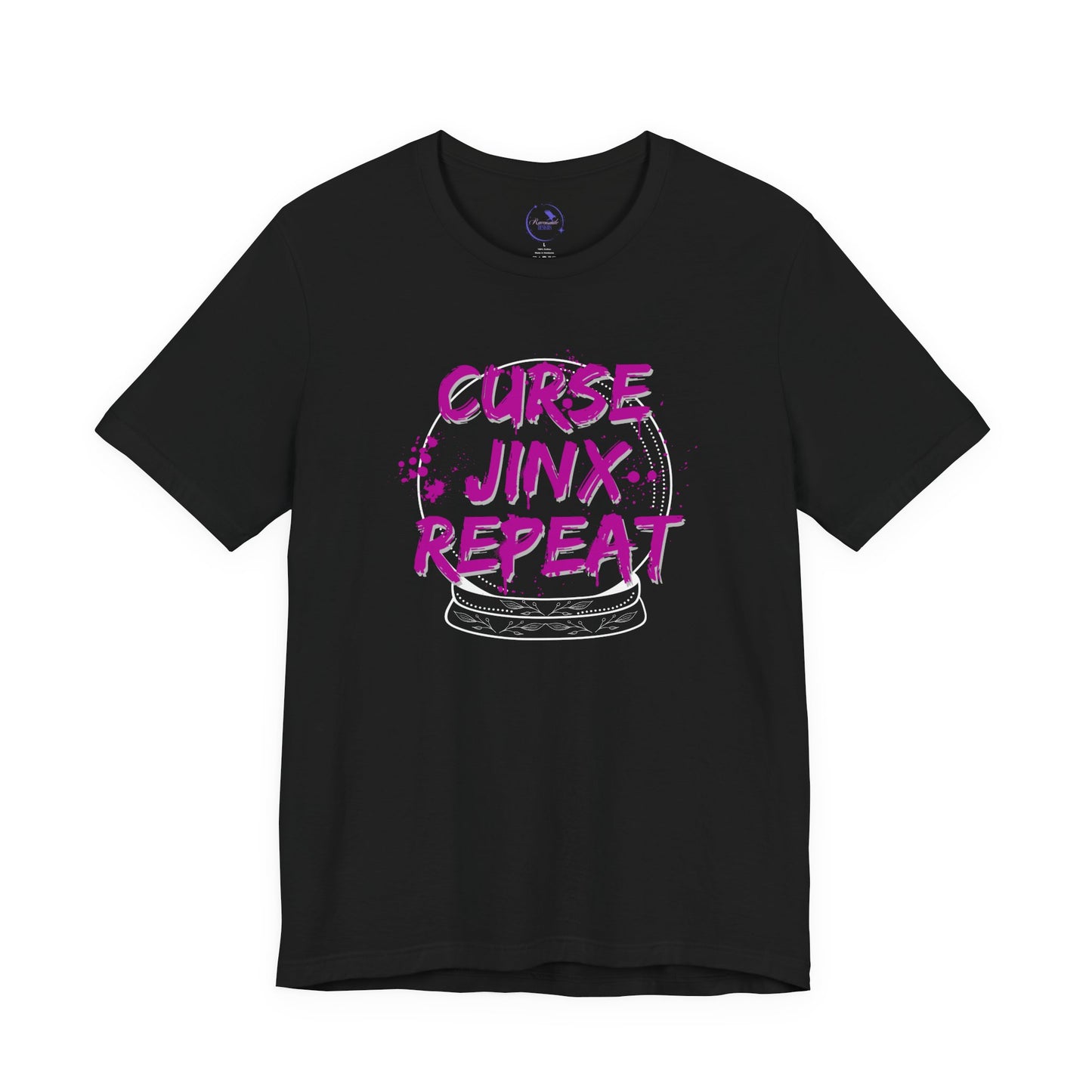 Curse Jinx Repeat Tee - Unisex Jersey T-Shirt, Casual Wear, Perfect for Halloween, Gamer Gift, Birthday Gift
