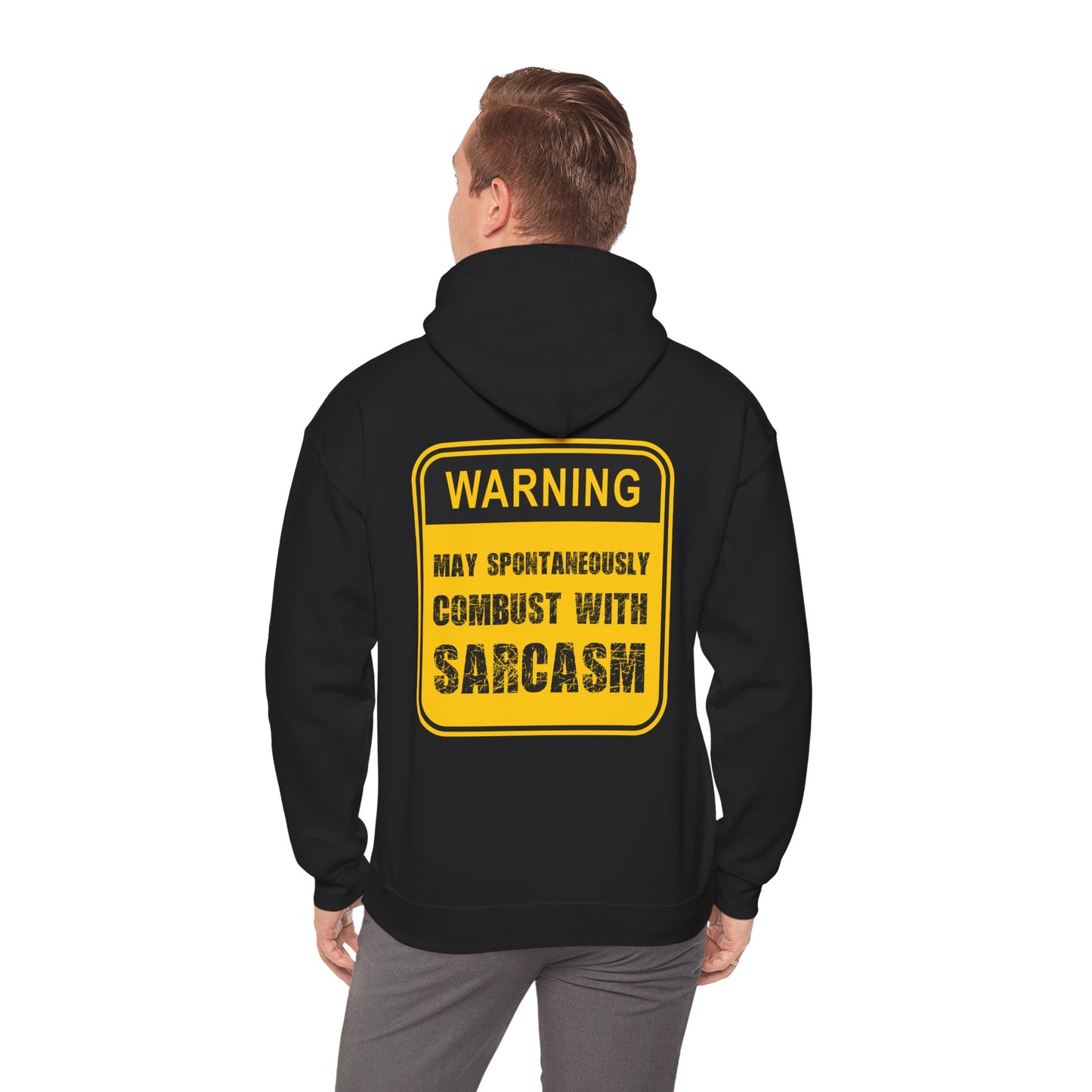 "Warning Sarcasm" Unisex Heavy Blend Hooded Sweatshirt