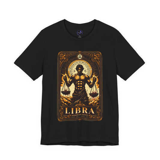 Libra Strenght Unisex Short Sleeve Tee - Astrology Shirt and Zodiac Gift