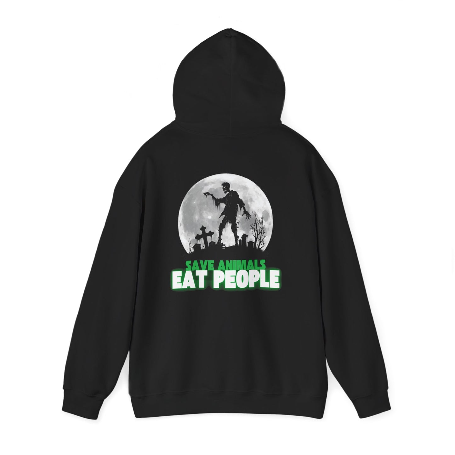 "Save Animals, Eat People" Unisex Heavy Blend Hooded Sweatshirt