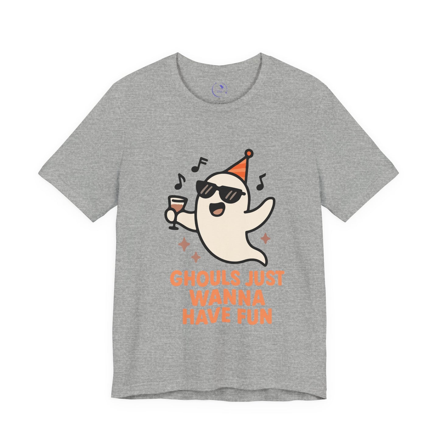 'Ghouls Just Wanna Have Fun' Ghost Vibing Unisex T-Shirt - Funny Halloween Cute Apparel
