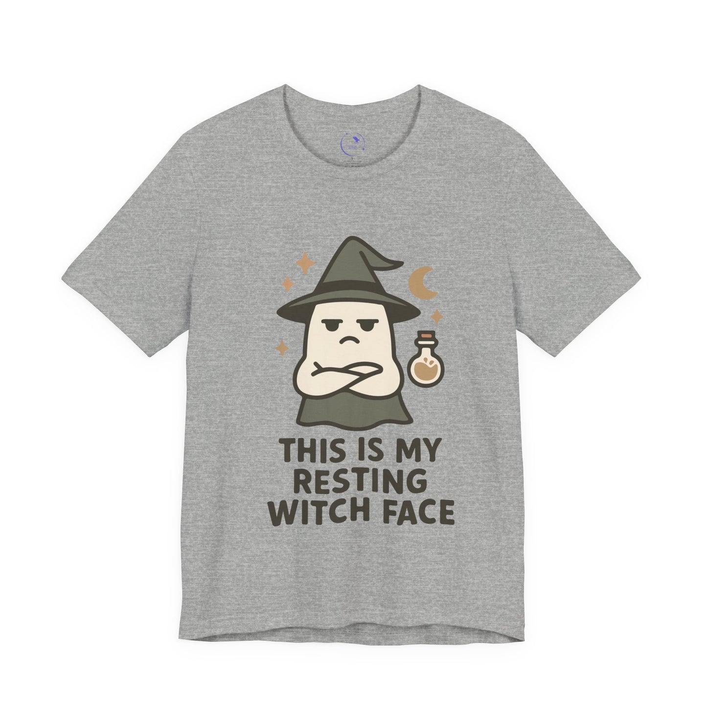 'Resting Witch Face' Ghost Vibing Unisex T-Shirt - Funny Halloween Cute Apparel