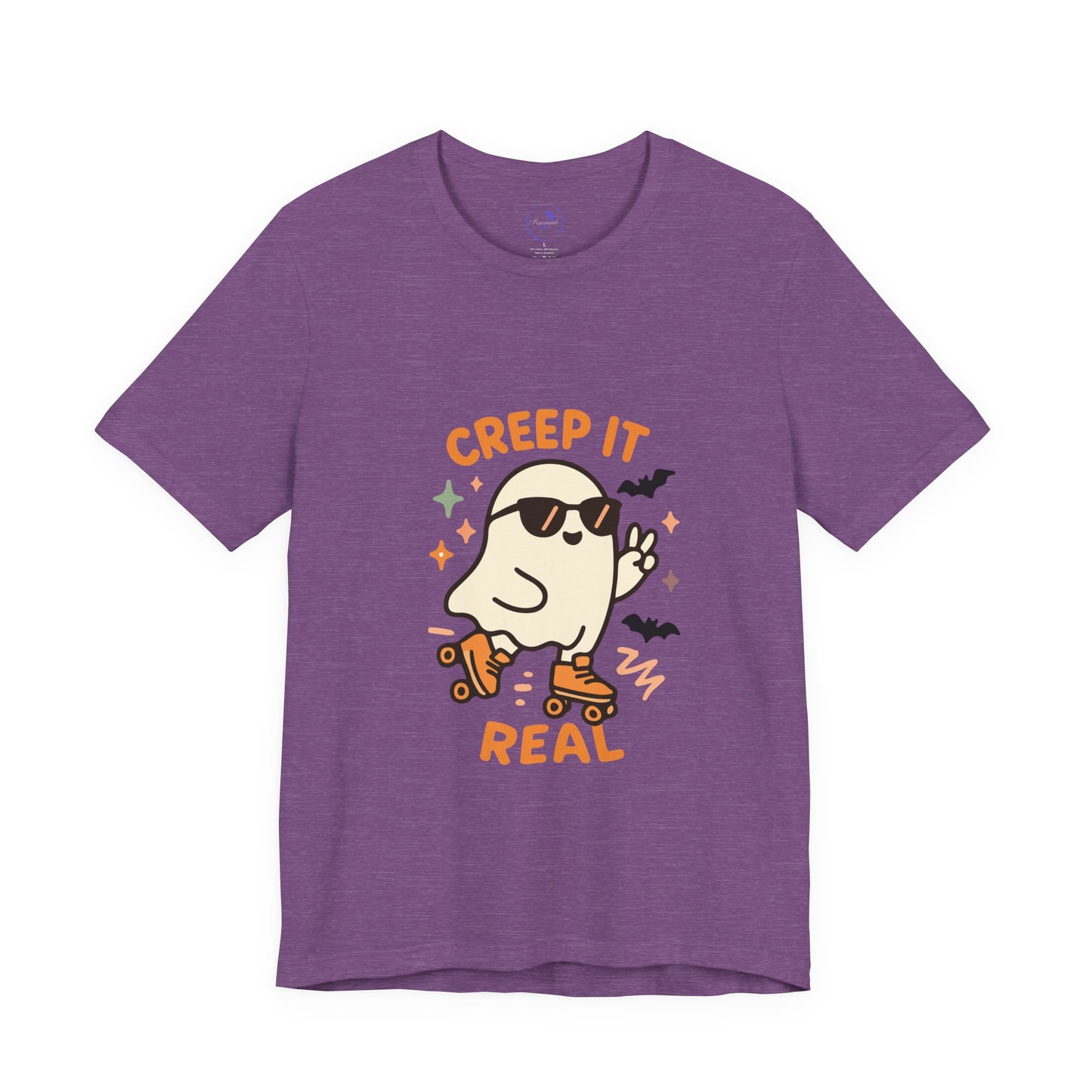 'Creep It Real' Ghost Vibing Unisex T-Shirt - Funny Halloween Cute Apparel