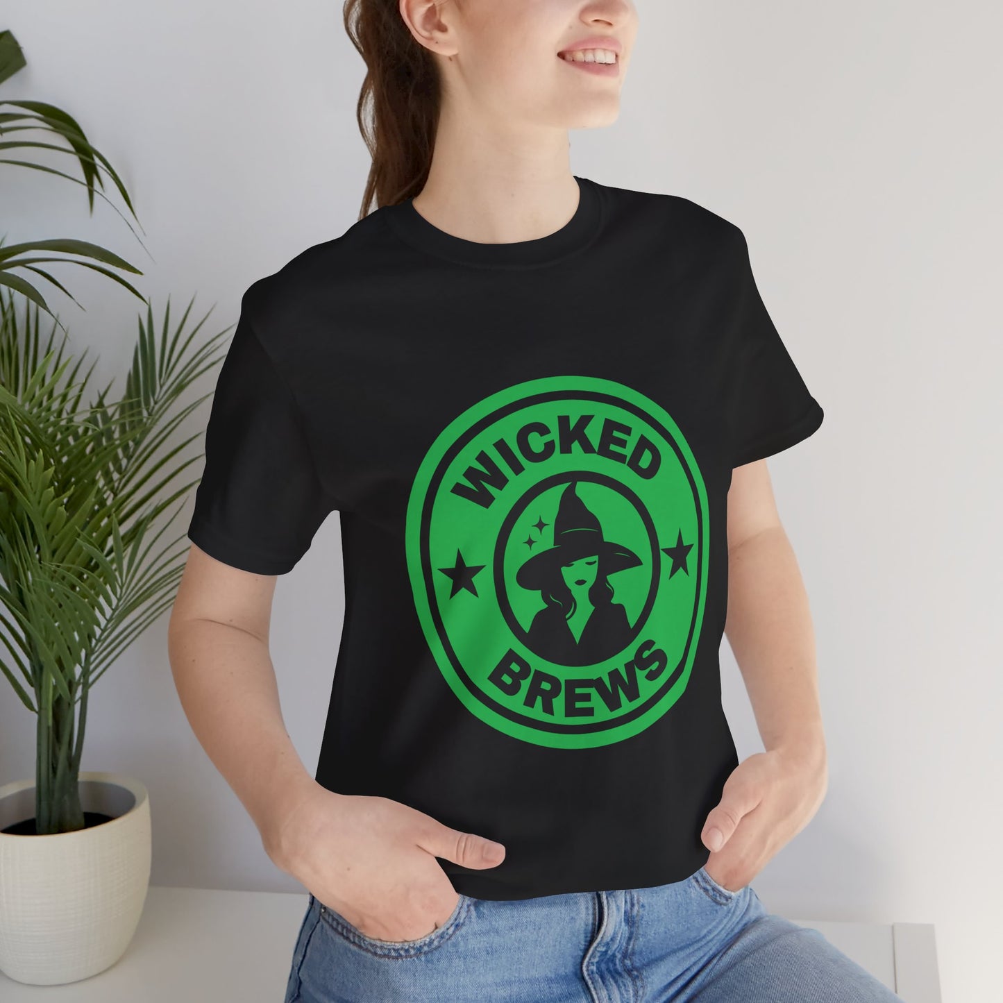 Wicked Brews Unisex Tee - Perfect for Halloween and Coffee Lovers