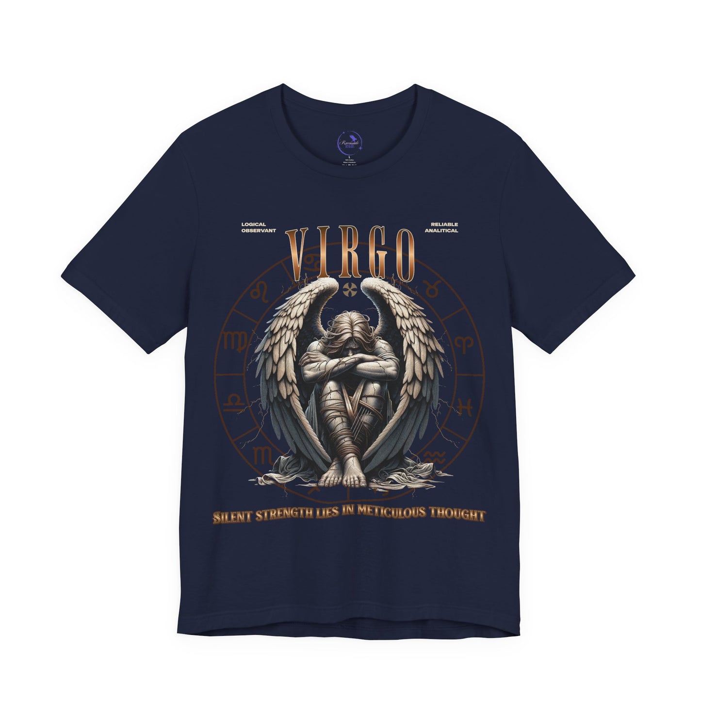 Virgo Marble Unisex Short Sleeve Tee - Astrology Shirt and Zodiac Gift