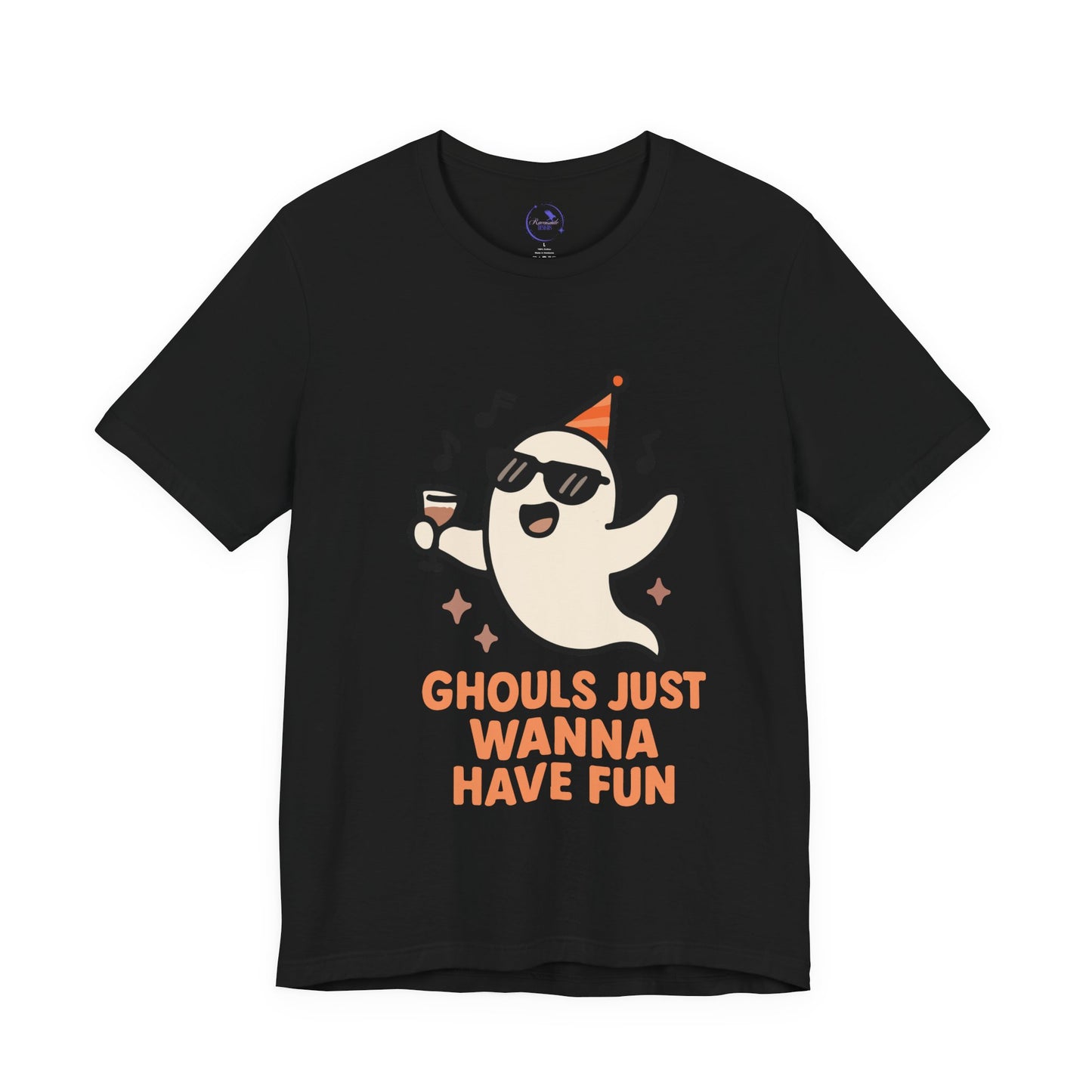 'Ghouls Just Wanna Have Fun' Ghost Vibing Unisex T-Shirt - Funny Halloween Cute Apparel