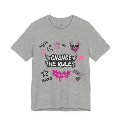 Change the Rules Graffiti Tee - Unisex T-Shirt, Casual Wear, Street Style Clothing, Gift for Teens, [...]