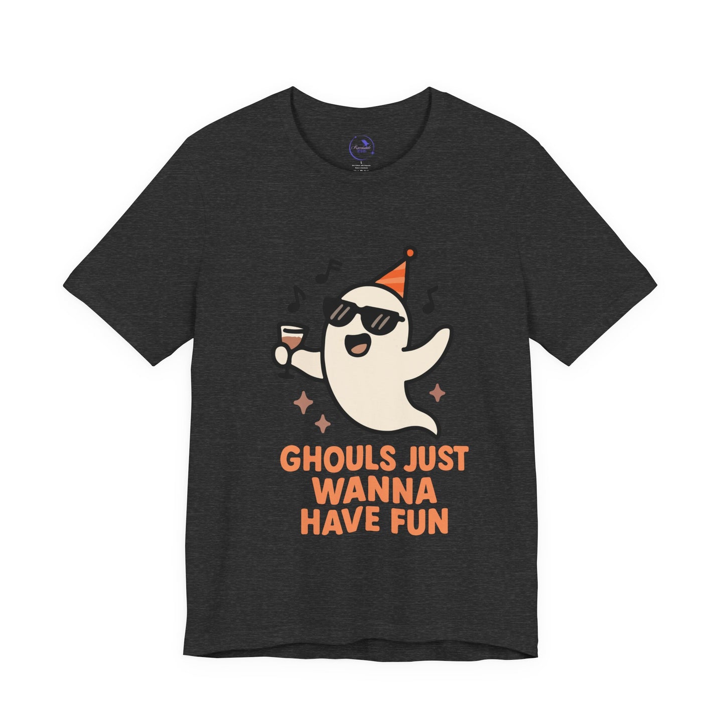 'Ghouls Just Wanna Have Fun' Ghost Vibing Unisex T-Shirt - Funny Halloween Cute Apparel