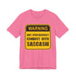 Funny Sarcasm Warning Tee - Unisex Jersey Short Sleeve Shirt