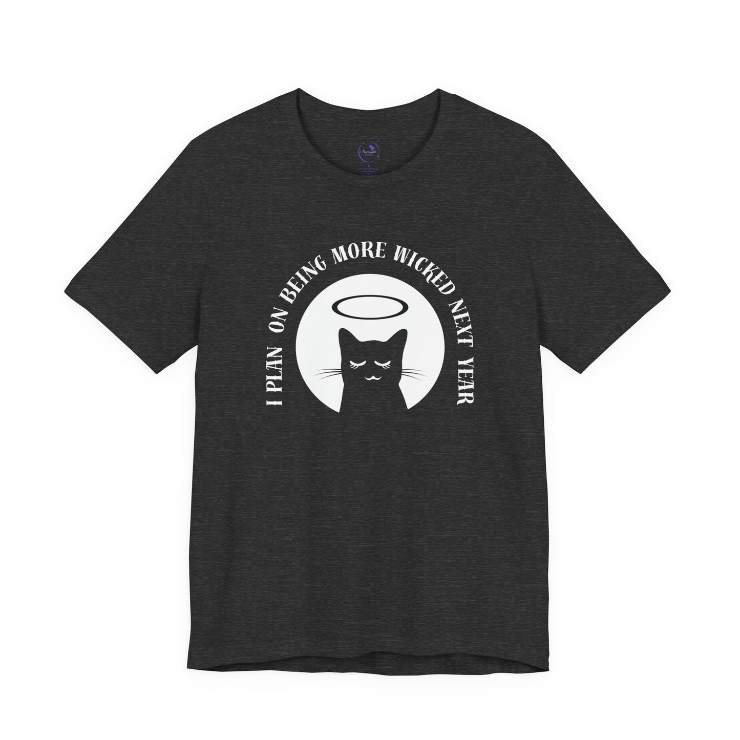 Wicked Cat Unisex Jersey Tee - Funny T-Shirt for Cat Lovers
