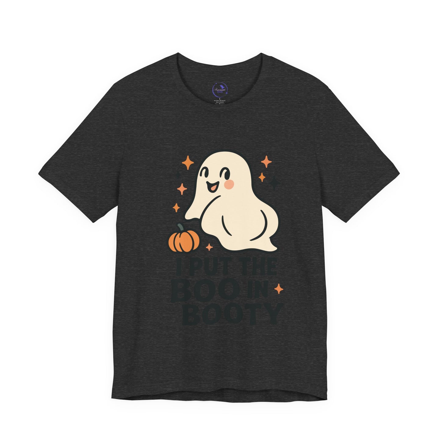 'I Put The Boo In Booty' Ghost Vibing Unisex T-Shirt - Funny Halloween Cute Apparel