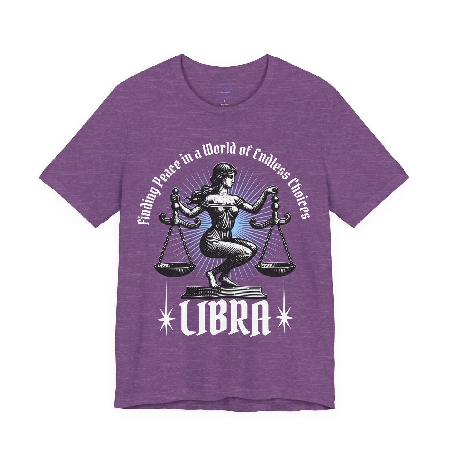 Libra Peace Unisex Short Sleeve Tee - Astrology Shirt and Zodiac Gift