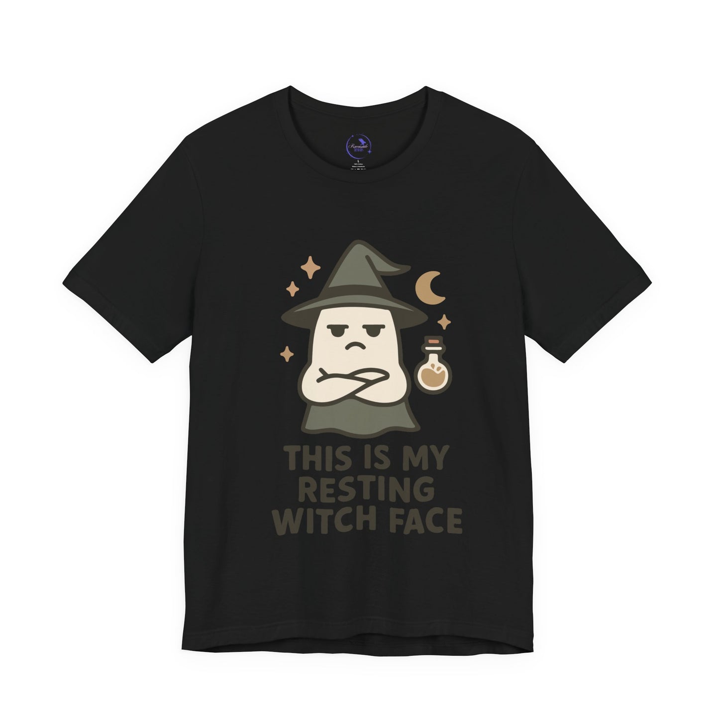 'Resting Witch Face' Ghost Vibing Unisex T-Shirt - Funny Halloween Cute Apparel