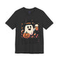 'Eat, Drink and Be Scary' Ghost Vibing Unisex T-Shirt - Funny Halloween Cute Apparel