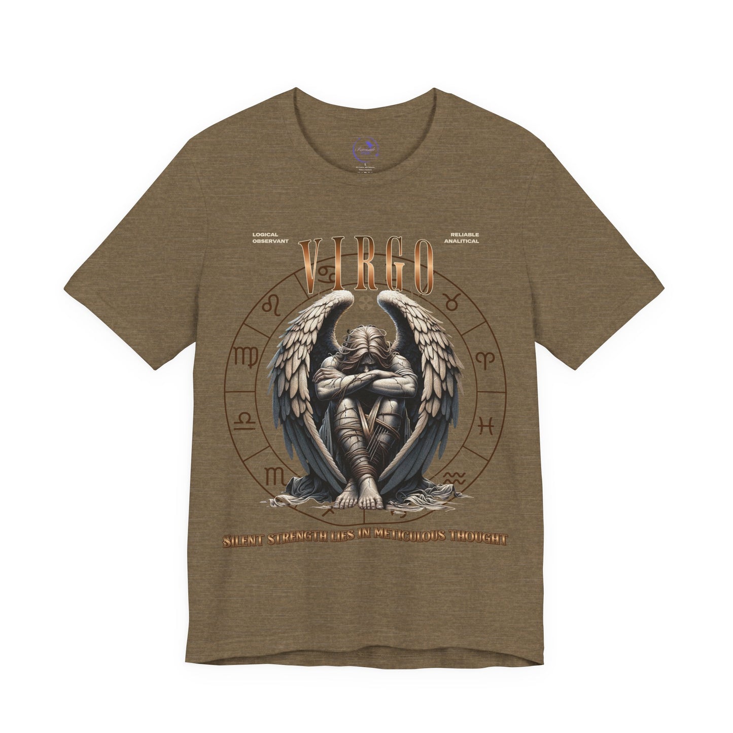 Virgo Marble Unisex Short Sleeve Tee - Astrology Shirt and Zodiac Gift