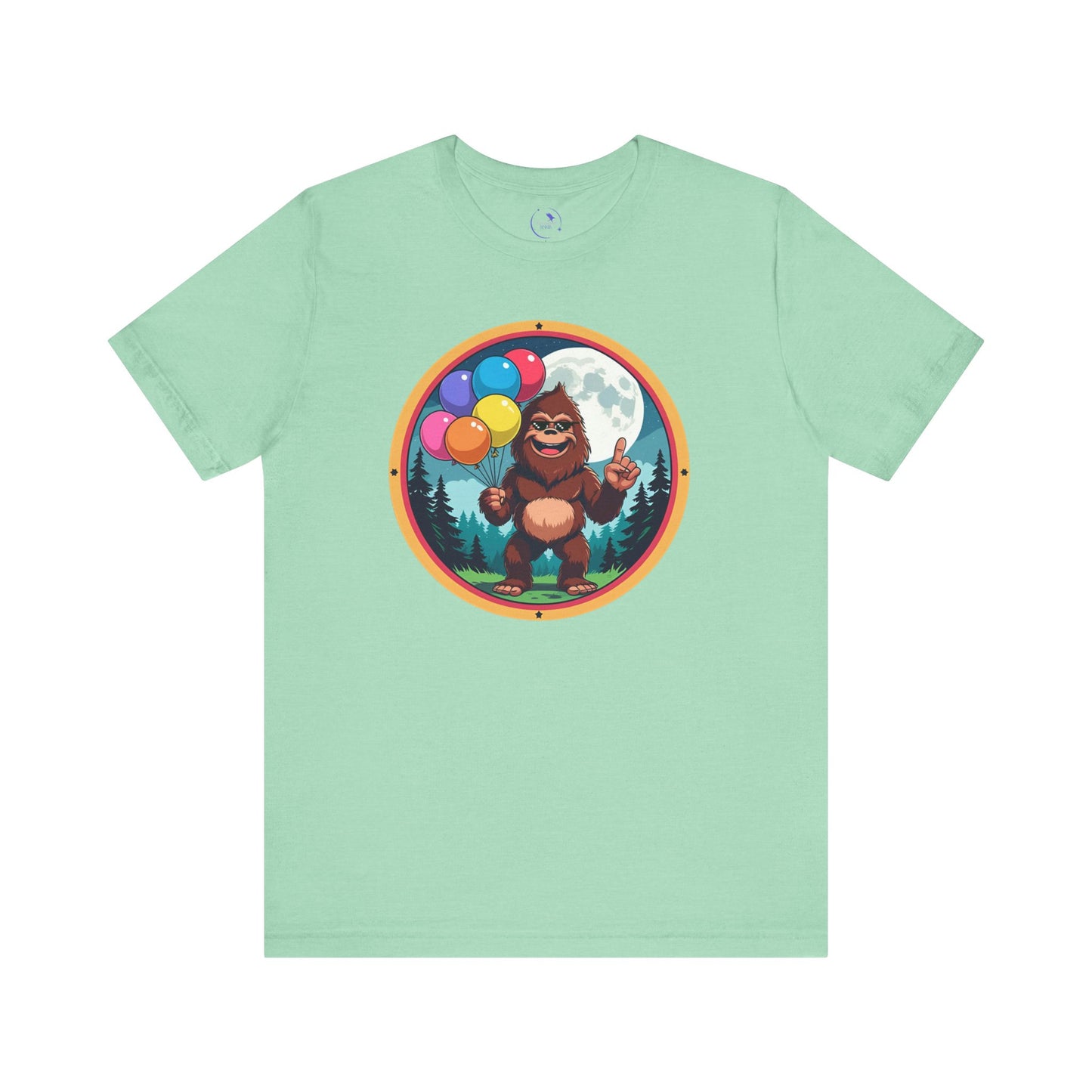 Bigfoot Balloon Graphic Tee, Fun T-Shirt for Adventure Lovers, Perfect for Parties, Gifts, Outdoor Events, and Casual Wear