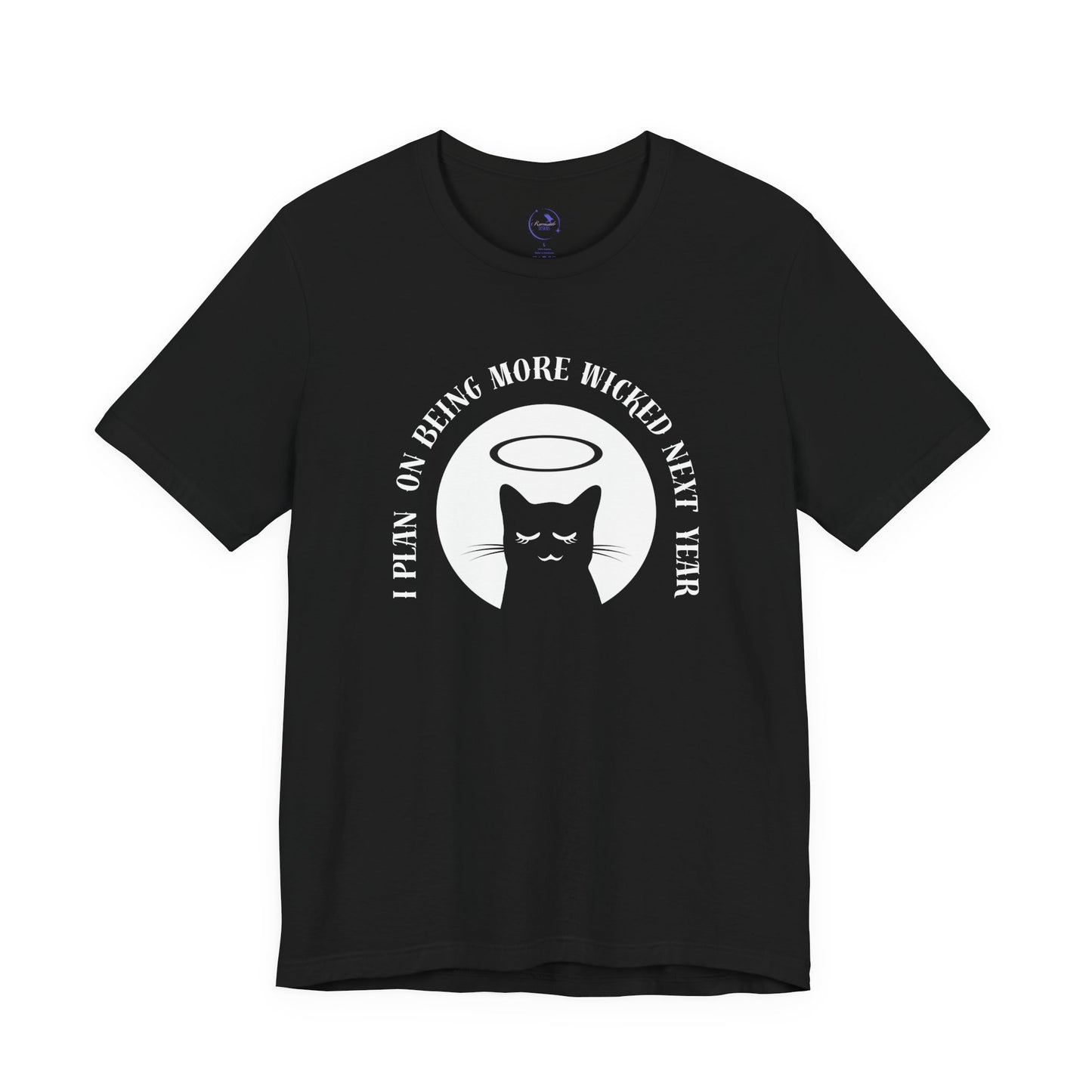 Wicked Cat Unisex Jersey Tee - Funny T-Shirt for Cat Lovers