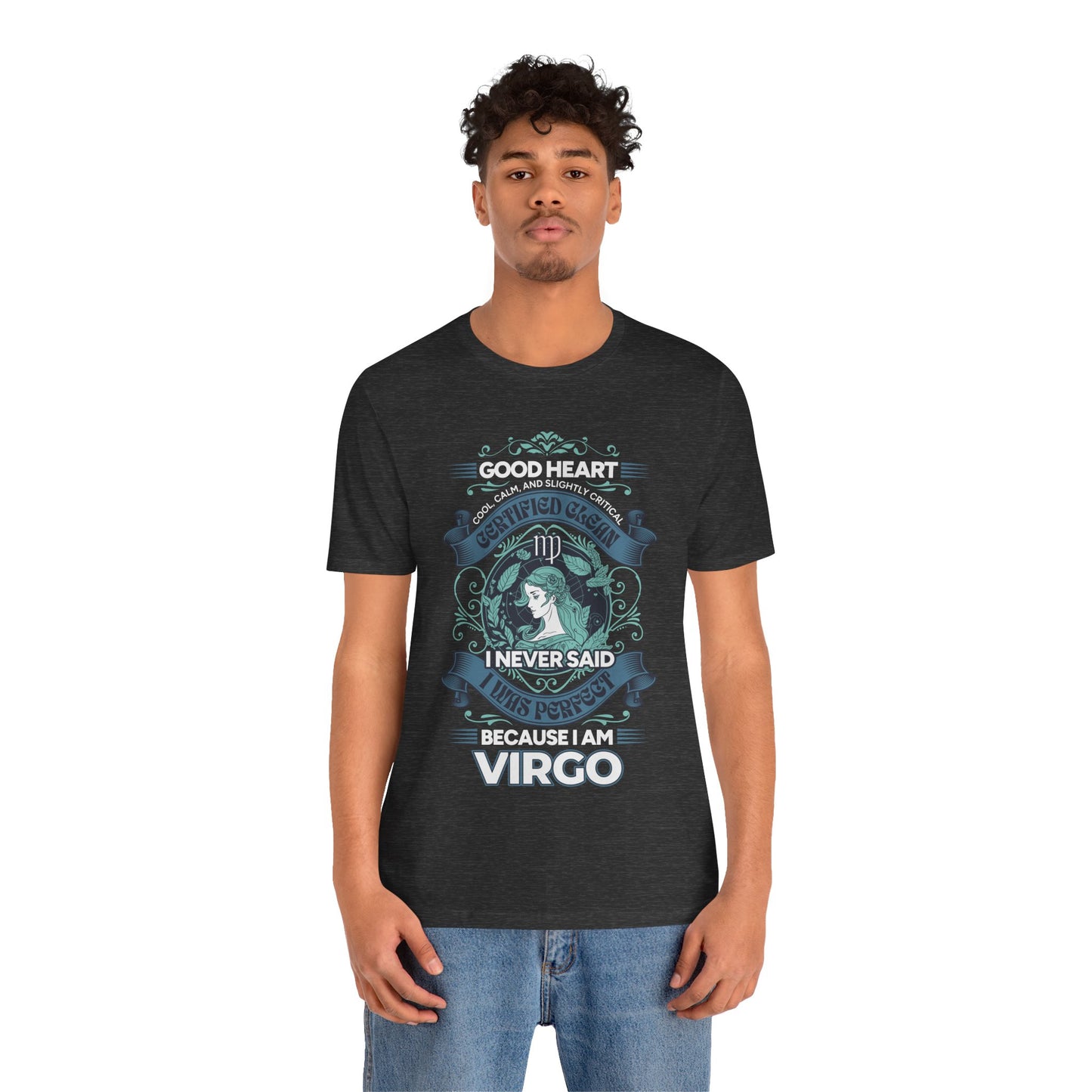Virgo Heart Unisex Short Sleeve Tee - Astrology Shirt and Zodiac Gift